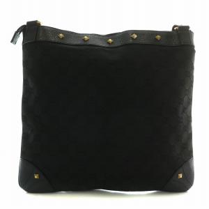 GUCCI ショルダーバッグ サコッシュ GGキャンバス ブラック 120894
