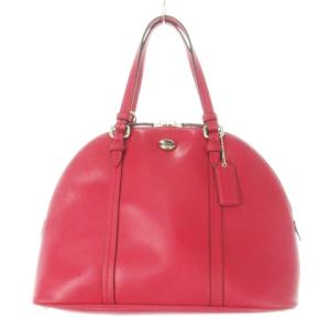 ハンドバッグ 2way ショルダーバッグ ラウンド レザー 革 ロゴ ピンク F25671 /CK26