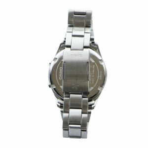CASIO ウェーブセプター wave ceptor 腕時計 ウォッチ ソーラー カレンダー付き ロゴ シルバー色