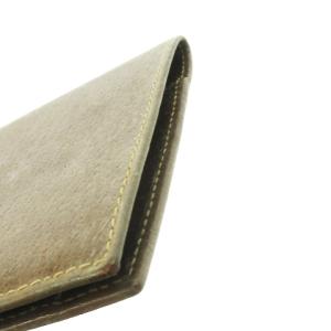 GUCCI 長財布 ロングウォレット 小銭入れなし 二つ折り レザー 革 ロゴ型押し 薄型 茶 ブラウン 030 0416