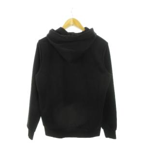 DIESEL S-GINNOUT プルパーカー スウェット 長袖 Dロゴ プリント オーバーサイズ S 黒 ブラック