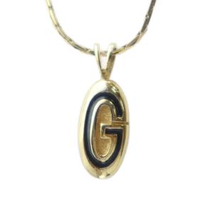 ネックレス アクセサリー ペンダント Gロゴ 刻印 ゴールド色 GY11 /MQ