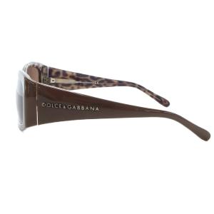 DOLCE&GABBANA サングラス アイウェア 度なし レオパード柄 スクエア 57-16130 茶 ブラウン /AE GY11