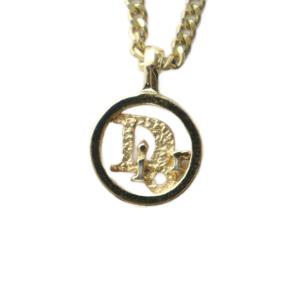 ネックレス アクセサリー ペンダント ロゴ サークル 刻印 ゴールド色 GY11 /MQ OH