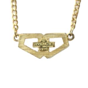 GIVENCHY ネックレス アクセサリー ペンダント GGロゴ ゴールド色 GY18 /MQ