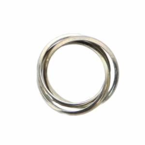 KENZO 指輪 リング アクセサリー 3連 Silver925 ロゴ 14号 シルバー色 GY18 /MQ