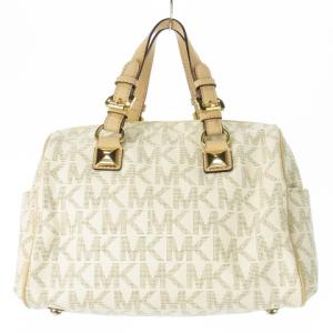 MICHAEL Michael Kors ハンドバッグ ミニボストン 2way ショルダーバッグ PVC レザー 革 MKシグネチャー チェーン