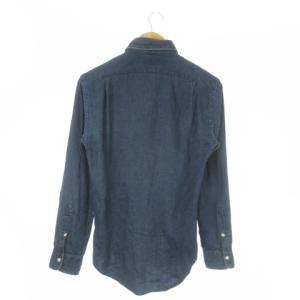 POLO RALPH LAUREN シャツ デニム ダンガリー 長袖 コットン XS 紺 ネイビー /AO15 GY18
