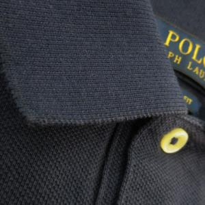 POLO RALPH LAUREN ポロシャツ 半袖 コットン 鹿の子 刺繍 ビッグポニー XS 紺 ネイビー /AO19 GY18