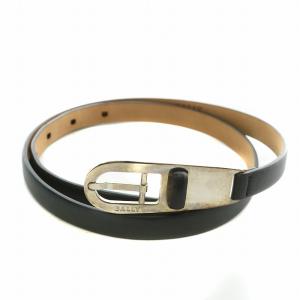 ベルト レザー ハトメ ロゴ 刻印 シルバー金具 75/30 黒 ブラック /XZ GY18