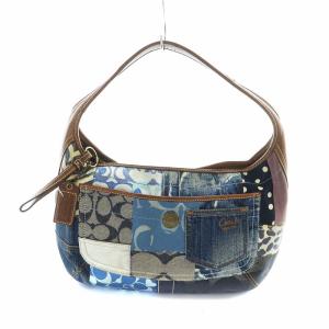 ワンショルダーバッグ キャンバス ブルー 10808