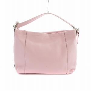 COACH ショルダーバッグ ハンド 2WAY トート レザー ロゴ ピンク GY18 /MQ