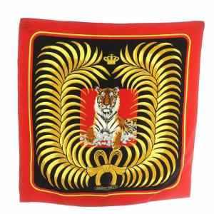 カレ90 Tigre Royal 王者の虎 スカーフ シルク ブラック