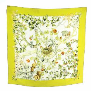 カレ90 AU COEUR DES BOIS 森の中で スカーフ シルク