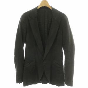 テーラードジャケット リネン ログウッド染め