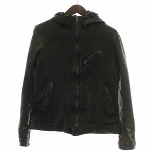 レザージャケット ジップアップ M ブラック B1367-05