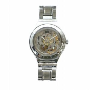 SWATCH IRONY 腕時計 自動巻き スケルトン シルバーカラー