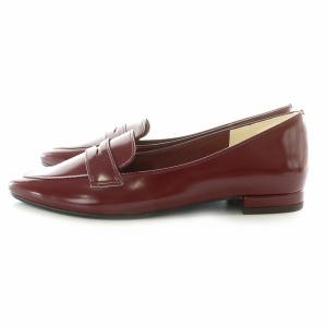 BEAUTY&YOUTH UNITED ARROWS パンプス ローファー 革靴 レザー 36 1/2 23.0 赤 レッド ワインレッド 1831-4956-3950
