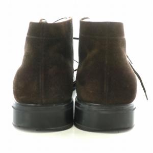 Salvatore Ferragamo チャッカブーツ スエード 外羽根 8 1/2 26.5 茶 ブラウン 濃茶 ダークブラウン /MP GY18