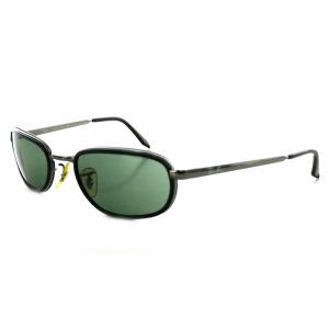 サングラス アイウェア 金属フレーム ロゴ 黒 ブラック 緑 グリーン 銀 シルバー RB3047 /MP