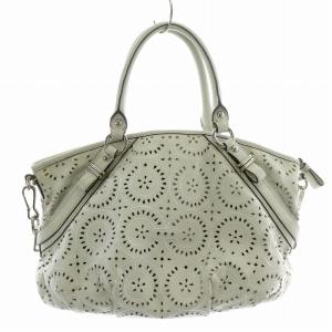 COACH マディソン パンチング レーザーカットレザーソフィア ハンドバッグ 2way ショルダーストラップ付き