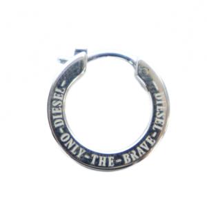 DIESEL ピアス アクセサリー 片耳用 ロゴ ONLY THE BRAVE シルバー色 GY18 /MQ