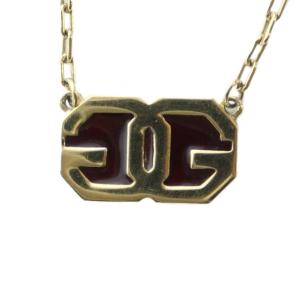 ネックレス アクセサリー ペンダント ロゴ ゴールド色 GY18 /MQ