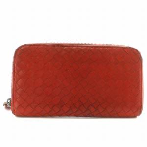 長財布 レザー ラウンドファスナー イントレチャート 赤 レッド /XZ GY18