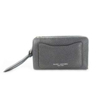 二つ折り財布 ウォレット 小銭入れあり レザー 革 シボ革 ロゴ グレー M0008172 /CK28