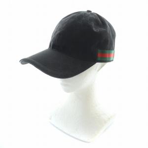 キャップ GGキャンバス シェリーライン ブラック 200035・601491