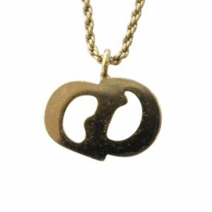 Christian Dior ネックレス CDロゴ ゴールドカラー