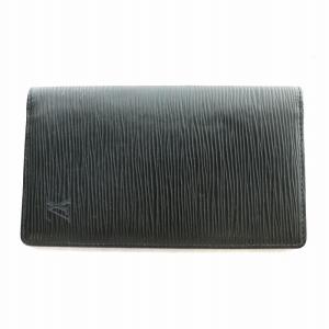 LOUIS VUITTON エピ アジェンダ ポッシュ 手帳カバー 名刺入れ レザー 黒 ブラック R20522 /MP GY11