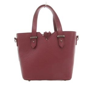 mademoiselle NON NON ハンドバッグ ショルダー 2way レザー 革 赤 レッド /UO GY