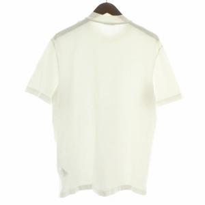 MONCLER MAGLIA T-SHIRT Tシャツ カットソー 半袖 ハイネック ロゴ プリント ワッペン S 白