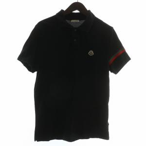 MAGLIA POLO MANICA CORTA ポロシャツ 半袖 鹿の子 ライン ロゴ ワッペン M