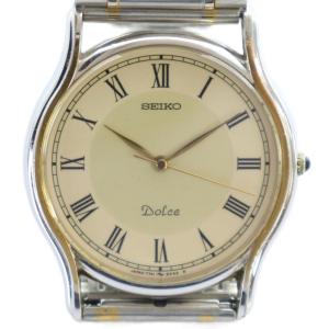 ドルチェ DOLCE 腕時計 ウォッチ クォーツ ローマン ロゴ ゴールド色 シルバー色 7741-6030
