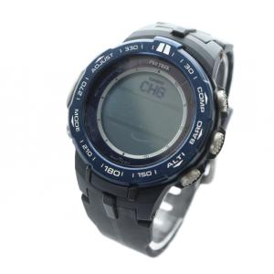 CASIO ジャンク品 プロトレック PROTREK 腕時計 ウォッチ ソーラー デジタル クロノグラフ ロゴ 黒