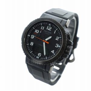 CASIO PRO TREK PRW-50Y プロトレック 腕時計 電波 ソーラー デイト アナデジ 黒文字盤