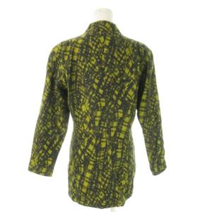 Christian Dior PRET-A-PORTER ツイードジャケット ノーカラー 総柄 9 黄 イエロー /AO20 GY17