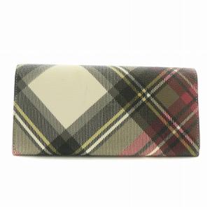 Vivienne Westwood 長財布 チェック柄 オーブ マルチカラー