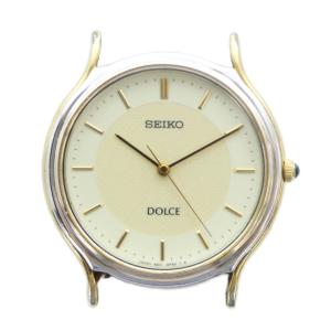 DOLCE ドルチェ 腕時計 フェイスのみ クォーツ アナログ アイボリー文字盤 ゴールドカラー 金色