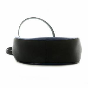 kate spade new york ショルダーバッグ セカンドバッグ ポーチ フラップ レザー 皮革 ロゴ 黒 ブラック 青 ブルー 金 ゴールド