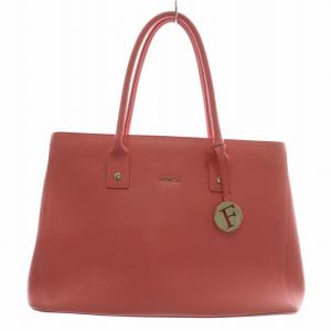 リンダ LINDA ハンドバッグ トート レザー マグネット ロゴ ゴールド金具 ピンク /XZ GY18