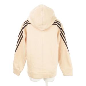adidas × マリメッコ Marimekko プルパーカー 長袖 プリント フラワー 花柄 スリーストライプス 裏起毛