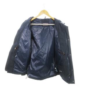 TOMMY HILFIGER FLYFISH ジャケット フーディ ジップアップ ワッペン 刺繍 釣り フィッシング S 紺 ネイビー