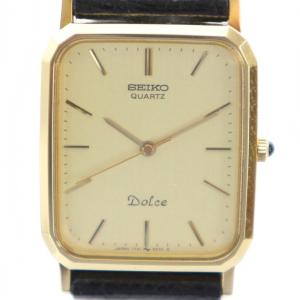 Dolce ウォッチ クォーツ ロゴ レザー ゴールドカラー 7731-5240