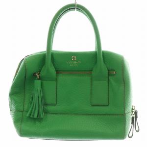 サウスポートアヴェニュー アレッサ ハンドバッグ ショルダーバッグ 2way レザー 皮革 ロゴ 緑 グリーン