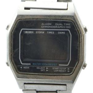 ジャンク品 VEGA ADEC 腕時計 ウォッチ クォーツ デジタル ロゴ シルバー色 GY18 /MQ