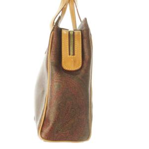 ETRO ハンドバッグ 2way ショルダーバッグ PVC レザー ペイズリー柄 総柄 赤 レッド /AO16 GY18