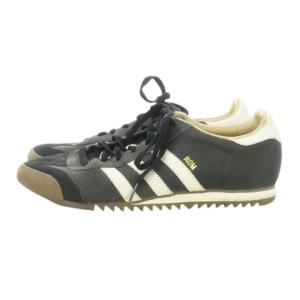 ROM スニーカー ローカット レースアップ スエード ロゴ トレフォイル スリーストライプス シャークソール